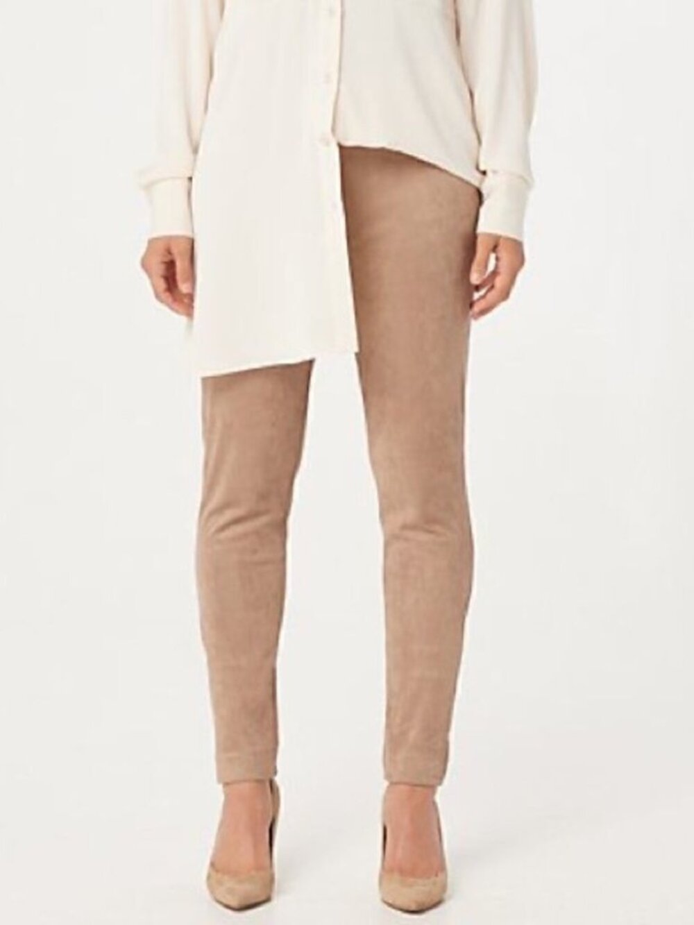 GRAVER Susan Graver Faux Suede Leggings